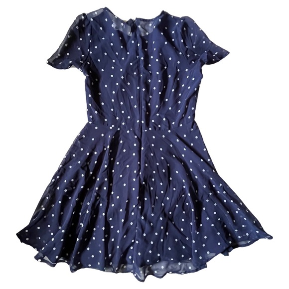 Rush Georgette  Mini Dress in Polka Dot Size M - Picture 1 of 3